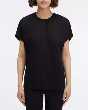 Женская блузка с коротким рукавом Calvin Klein, черный