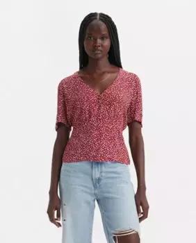 Женская блузка с коротким рукавом Levi's, цвет Granate