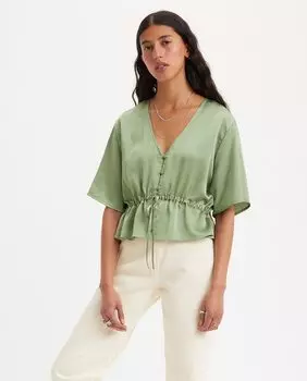 Женская блузка с коротким рукавом Levi's, светло-зеленый