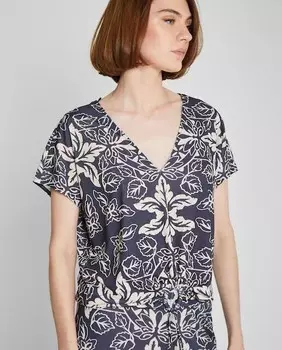 Женская блузка с коротким рукавом сми Trucco, синий