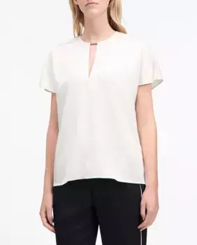 Женская блузка с короткими рукавами Calvin Klein, белый