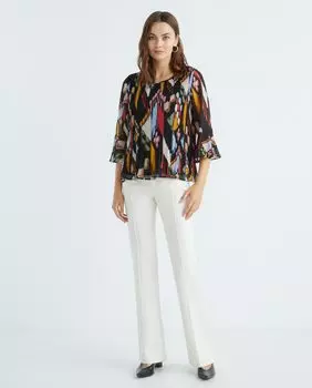 Женская блузка с короткими рукавами и принтом Zermatt, мультиколор