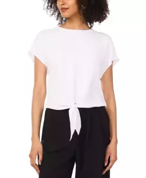 Женская блузка с короткими рукавами и завязкой Vince Camuto, белый