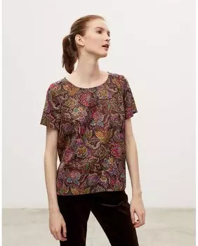 Женская блузка с короткими рукавами с принтом Georges Rech Pars, мультиколор