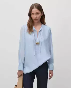 Женская блузка с квадратным вырезом Simorra, синий
