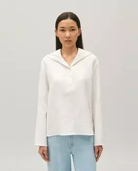 Женская блузка с матросским воротником и длинными рукавами Claudie Pierlot, белый