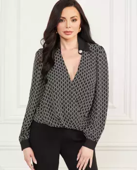 Женская блузка с монограммой Marciano by Guess, цвет Crema