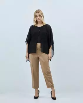 Женская блузка с накидкой Couchel, черный