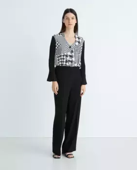 Женская блузка с принтом Zermatt, черный