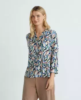 Женская блузка с рукавами 3/4 с принтом Zermatt, мультиколор