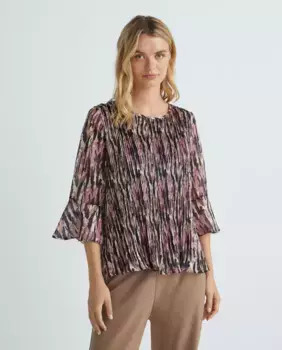 Женская блузка с рукавами 3/4 с принтом Zermatt, цвет Salmn