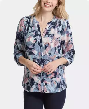 Женская блузка с защипами Pintuck NYDJ, мультиколор