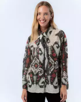 Женская блузка Silvia с принтом пейсли Niza, мультиколор