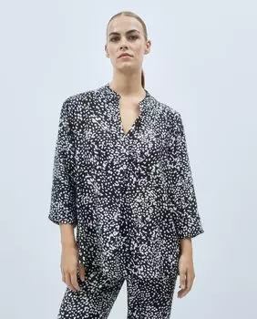 Женская блузка со складкой Couchel, черный