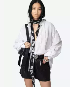 Женская блузка Troene свободного кроя с длинными рукавами Zadig & Voltaire, белый