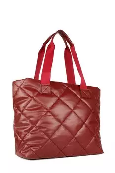 Женская большая стеганая надувная сумка через плечо (10431) Luwwe Bags