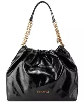 Женская большая сумка-хобо Karter Nine West, черный