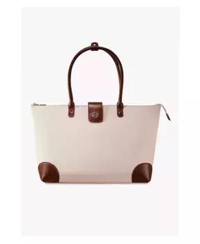 Женская большая сумка-тоут из нейлона на молнии Eve Victoria Hyde для повседневного образа жизни Victoria Hyde London, коричневый/бежевый