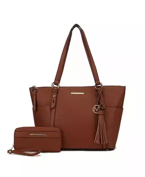 Женская большая сумка-тоут с кошельком Gloria от Mia K Mkf Collection, синий