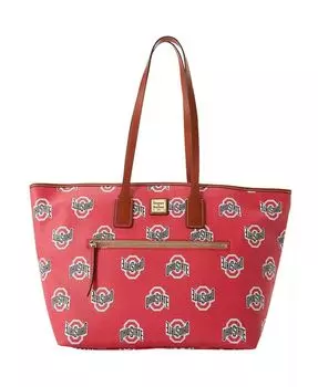 Женская большая сумка-тоут с монограммой в спортивном стиле Ohio State Buckeyes Dooney & Bourke, красный