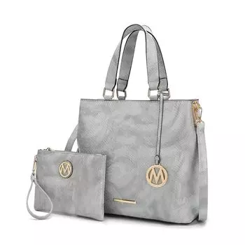 Женская большая сумка-тоут с тиснением змеи MKF Collection Beryl от Mia K MKF Collection