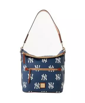 Женская большая сумка в спортивном стиле с монограммой New York Yankees Dooney & Bourke, синий