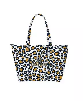 Женская большая сумка Weekender Notre Dame Fighting Irish Leopard Indigo Falls