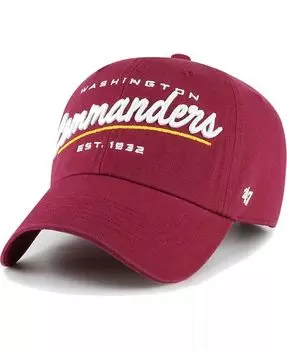 Женская бордовая регулируемая кепка Washington Commanders Sidney Clean Up '47 Brand, красный
