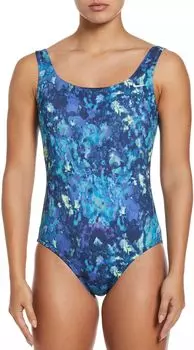 Женская цельная футболка Nike Earth Dye с U-образной спиной