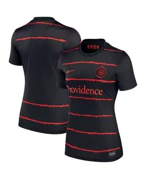 Женская черная домашняя футболка Portland Thorns 2021/22 Nike, черный