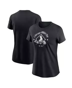 Женская черная футболка Chicago White Sox City Connect Nike, черный