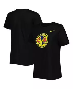 Женская черная футболка Club America Legend Performance Nike, черный