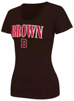 Женская черная футболка Colosseum Brown Bears