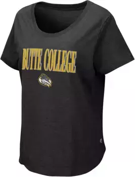 Женская черная футболка Colosseum Butte College Roadrunners