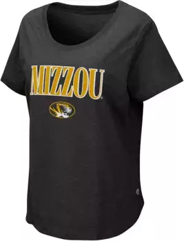 Женская черная футболка Colosseum Missouri Tigers