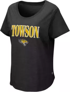 Женская черная футболка Colosseum Towson Tigers