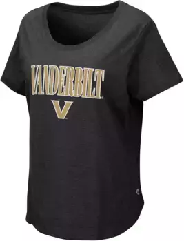 Женская черная футболка Colosseum Vanderbilt Commodores