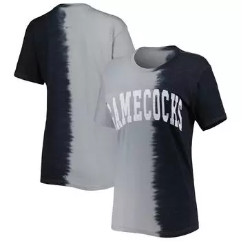 Женская черная футболка Gameday Couture South Carolina Gamecocks Find Your Groove с раздельным краем