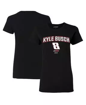 Женская черная футболка Kyle Busch Rival Richard Childress Racing Team Collection, черный