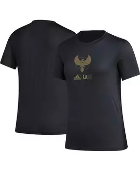Женская черная футболка LAFC AEROREADY Club Icon adidas, черный