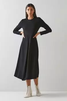 Женская черная футболка Maria Fit And Flare Dress LK Bennett, черный