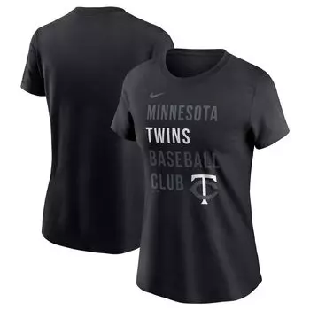 Женская черная футболка Nike Minnesota Twins Baseball Club Nike