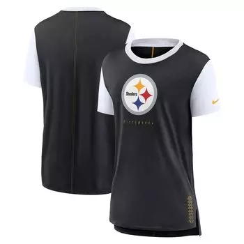 Женская черная футболка Nike Pittsburgh Steelers Team Nike