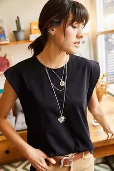 Женская черная футболка с надписью «летучая мышь» Olalook, черный