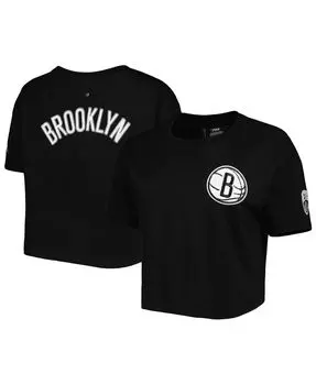 Женская черная футболка свободного кроя Brooklyn Nets Classics Pro Standard, черный