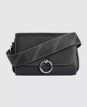 Женская черная кожаная сумка через плечо Claudie Pierlot, черный