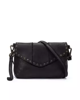 Женская черная кожаная сумка через плечо Pikolinos, черный