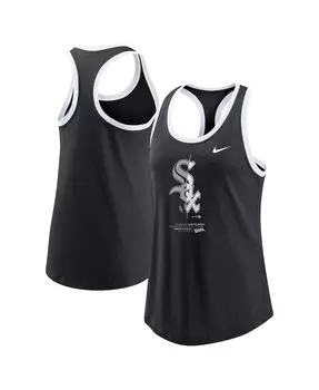 Женская черная майка Chicago White Sox Tech без рукавов Nike, черный