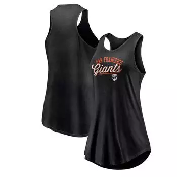 Женская черная майка Fanatics с круглым вырезом и овальным вырезом San Francisco Giants Simplicity Swing Fanatics