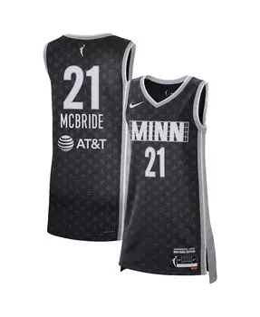 Женская черная майка minnesota lynx victory kayla mcbride - rebel edition Nike, черный